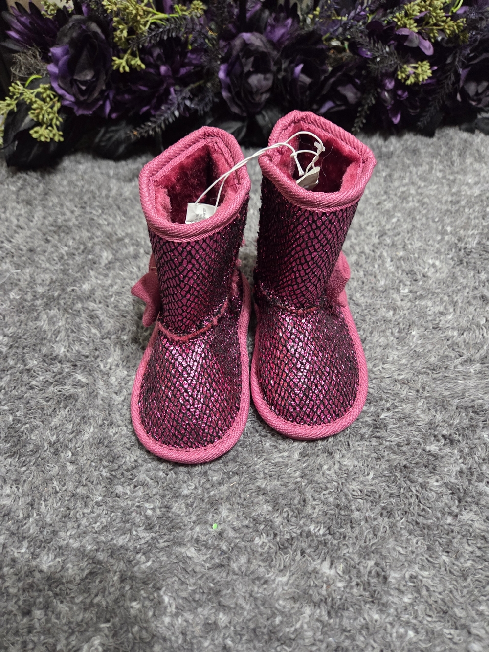 Kids Pink Winter Boots